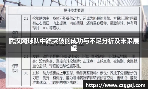 武汉网球队中路突破的成功与不足分析及未来展望