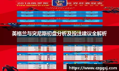 英格兰与突尼斯初盘分析及投注建议全解析